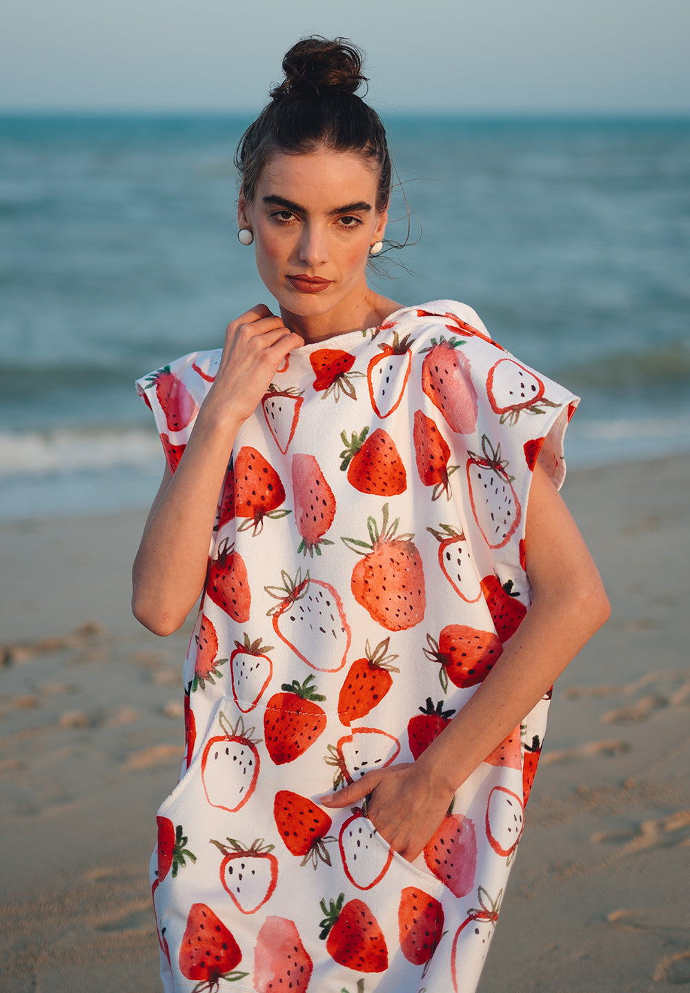 strawberry Hoodie Towel