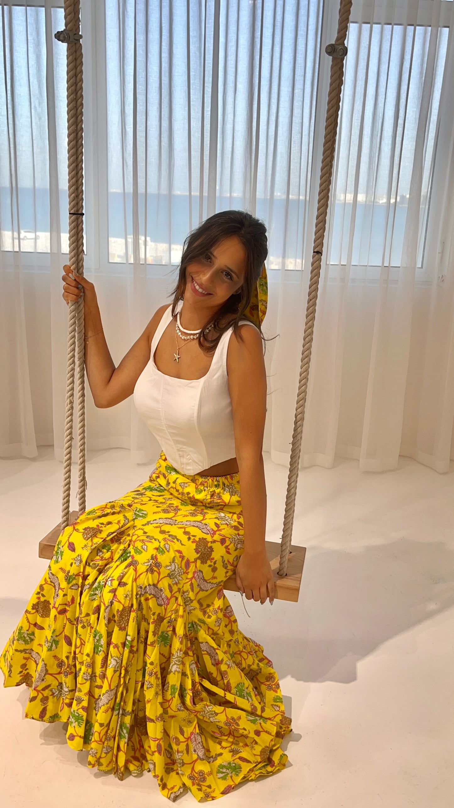 Thorns - Yellow Tropical skirt- Dress