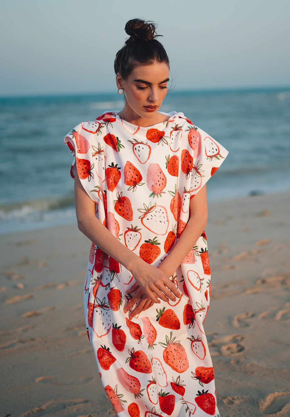 strawberry Hoodie Towel