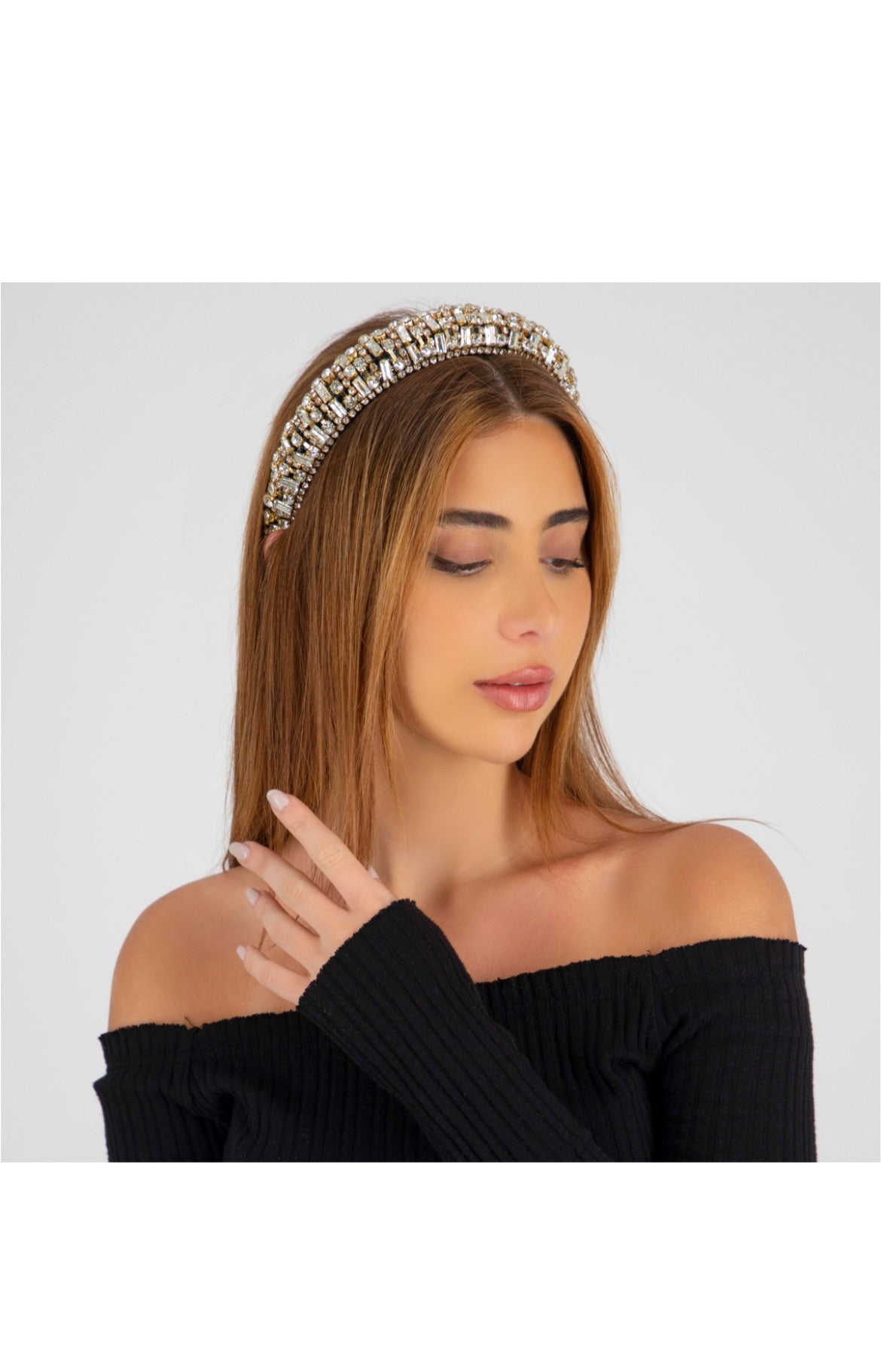 Princess crystal Headband - Gold
