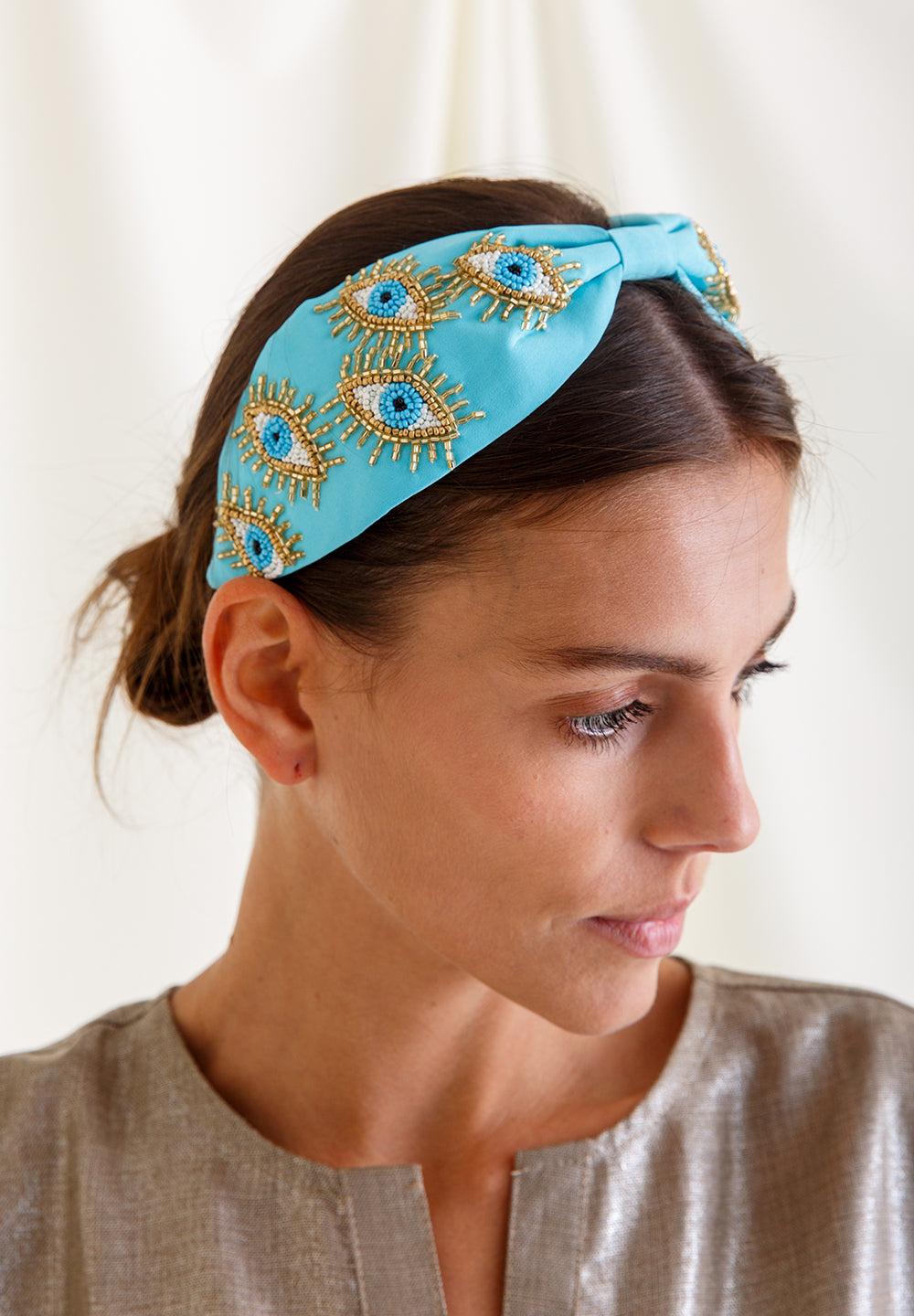 Blue eye Headband ( Hand Made )