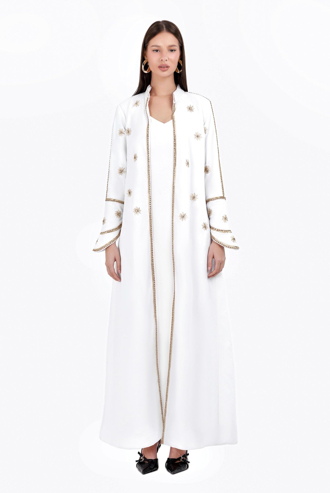 AURA LONG COAT-WHITE