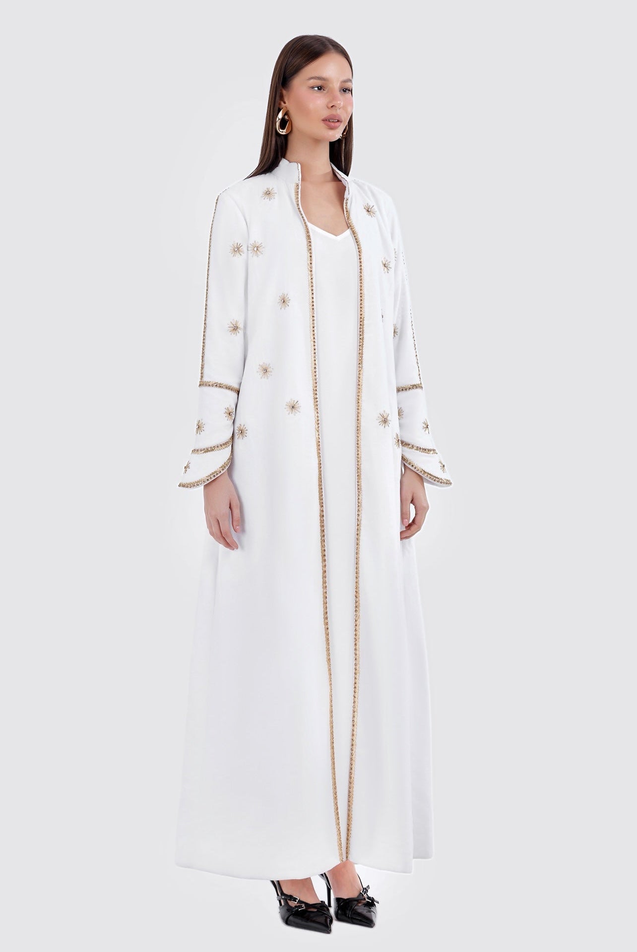 AURA LONG COAT-WHITE