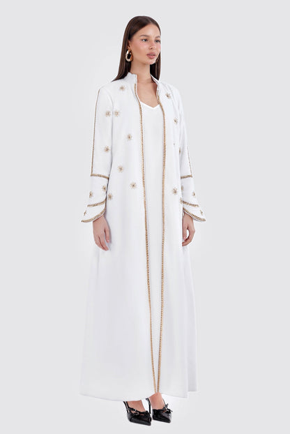 AURA LONG COAT-WHITE