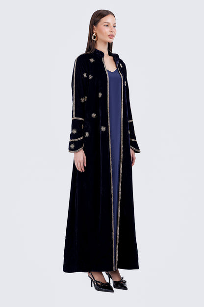 AURA LONG COAT-NAVY