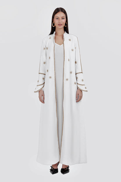 AURA LONG COAT-WHITE