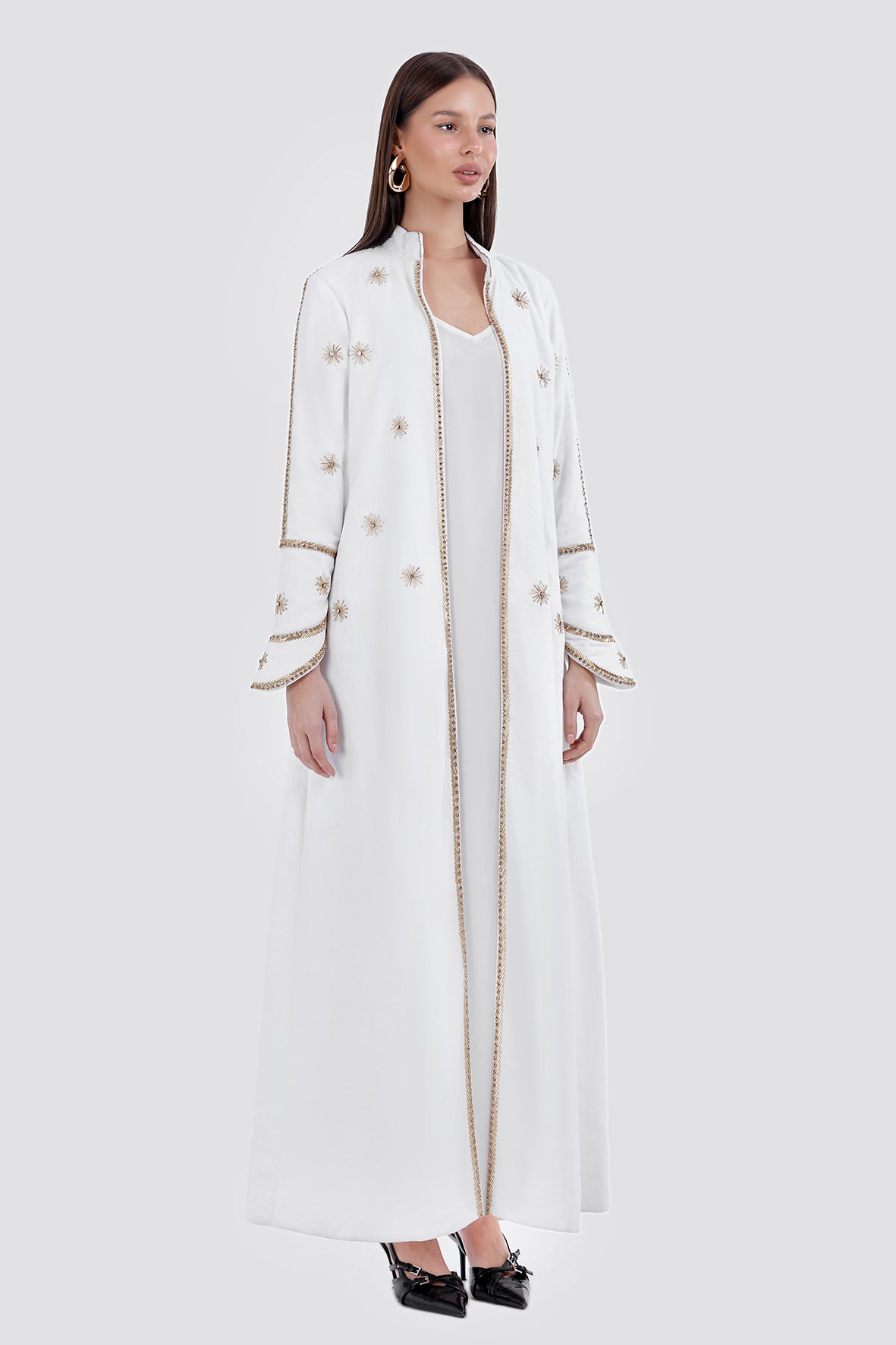 AURA LONG COAT-WHITE