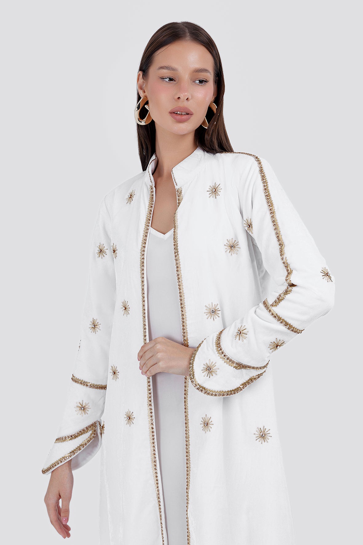 AURA LONG COAT-WHITE