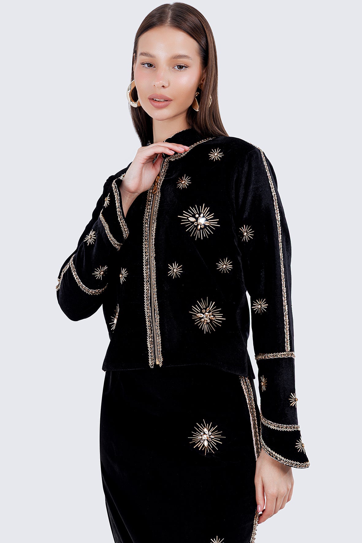 Aura black jacket ( Haute couture )