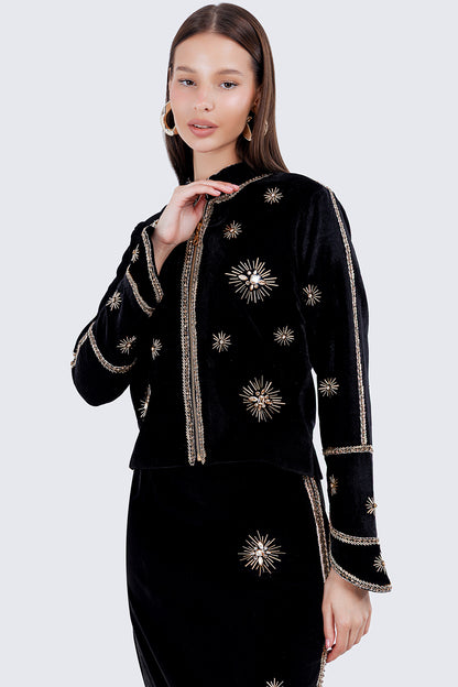 Aura black jacket ( Haute couture )