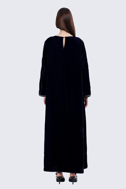 PEARLS KAFTAN-NAVY