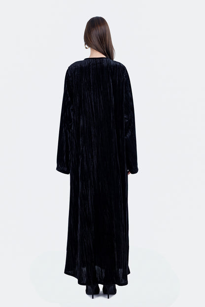 VELVET JALABIA-BLACK