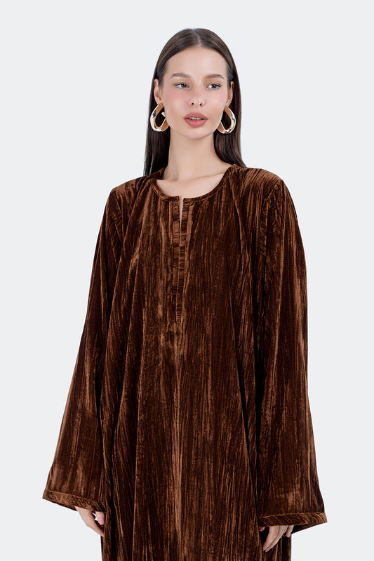 VELVET JALABIA-BROWN