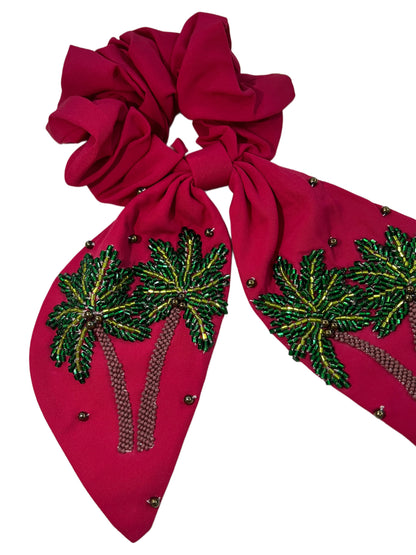 Hand Made Palms Hair scrunchies/ Hand Bracelet