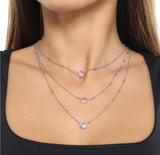 Sweat Heart Necklace - Silver