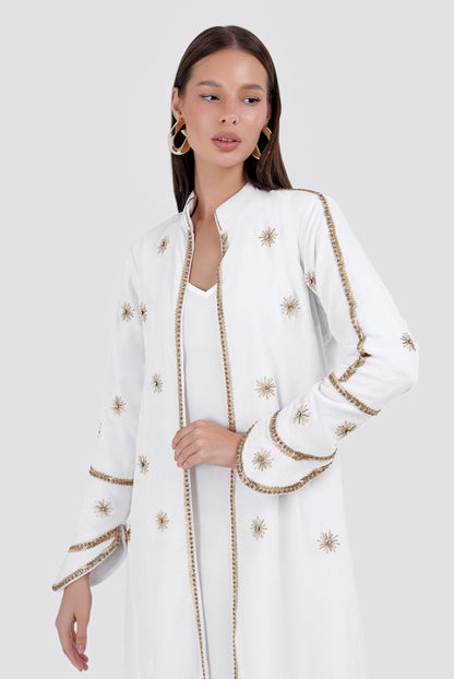 AURA LONG COAT-WHITE