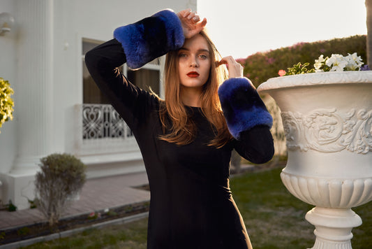 Russian Cuffs in Navy Blue