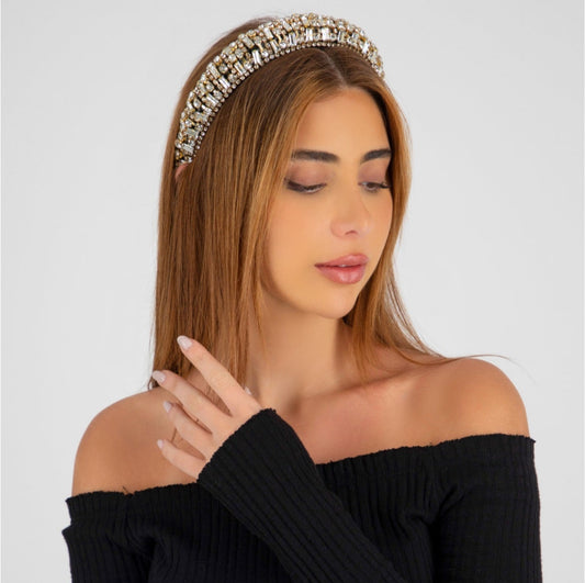 Princess crystal Headband - Gold