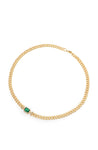 Chain chocker - Gold&Green