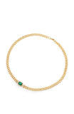 Chain chocker - Gold&Green