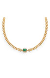 Chain chocker - Gold&Green