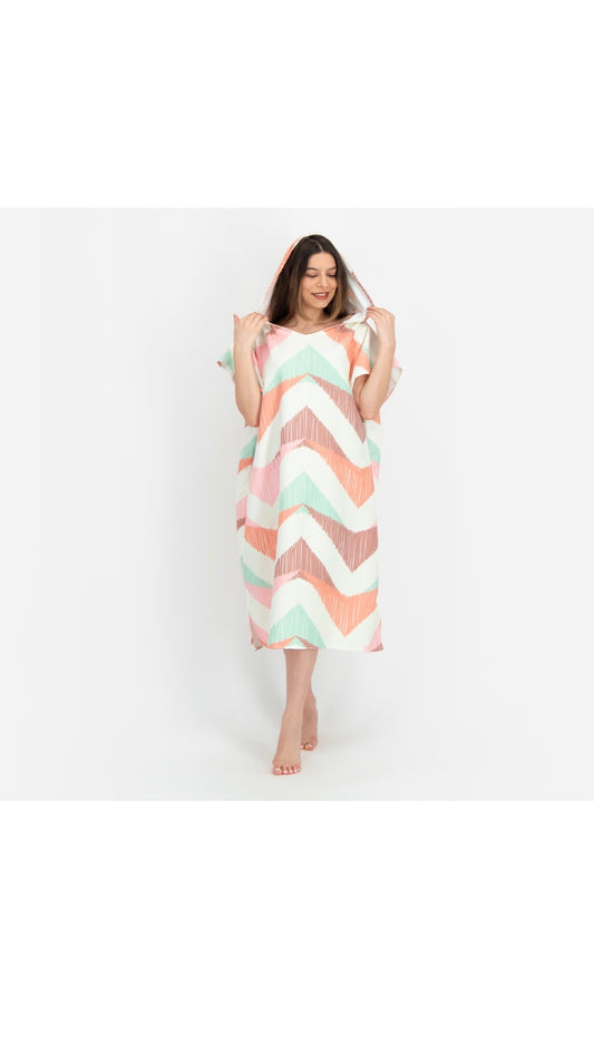 Waves Hooded Towel
